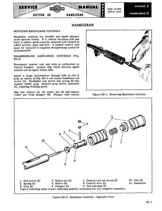 1958-1959 Harley Davidson 74 OHV Duo Glide Service Manual