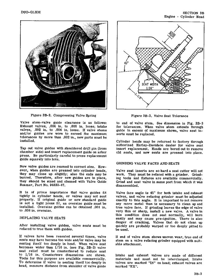 1958-1959 Harley Davidson 74 OHV Duo Glide Service Manual