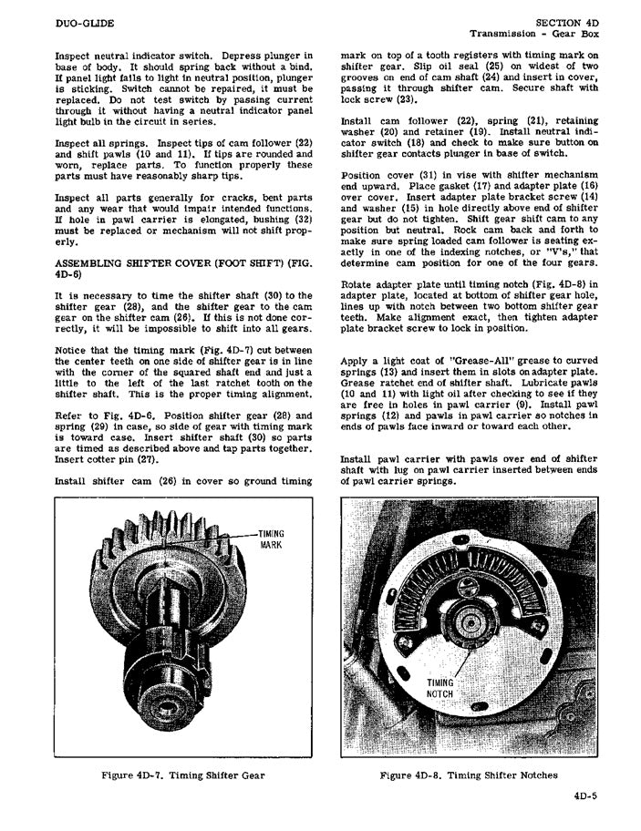 1958-1959 Harley Davidson 74 OHV Duo Glide Service Manual