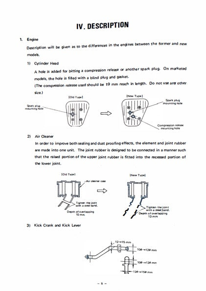 1969 Yamaha DT1B DT-1B 250 Service Manual