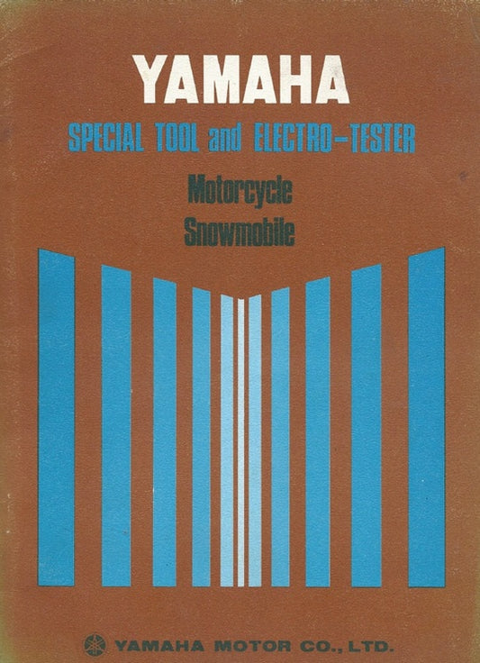 Yamaha Motorcycle & Snowmobile Special Tool & Electro-Tester Service / Workshop / Repair Manual