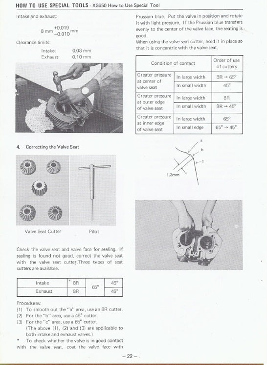 Yamaha Motorcycle & Snowmobile Special Tool & Electro-Tester Service / Workshop / Repair Manual
