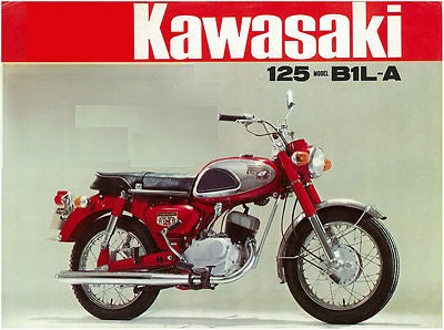 1971-1972 Kawasaki B1LA B1 L-A 125 Service Manual