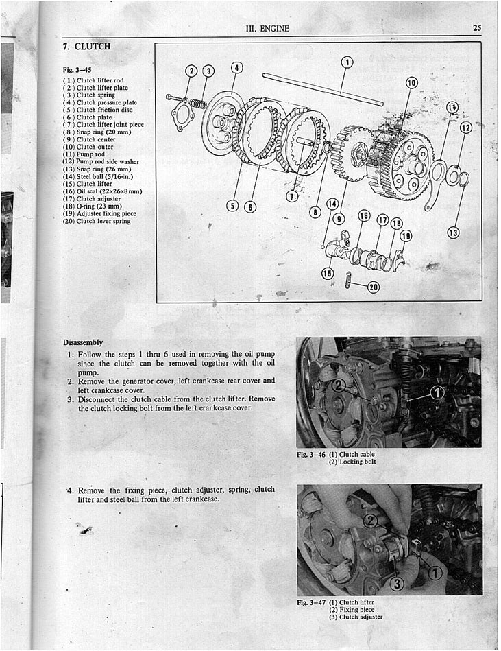 1973 onwards Honda CB125 B6 Twin Cylinder Service Manual