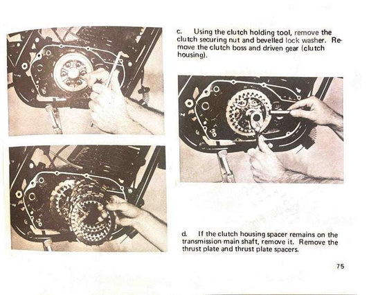 1975 Yamaha YZ125 YZ 125 YZ125B Motocross Service Manual