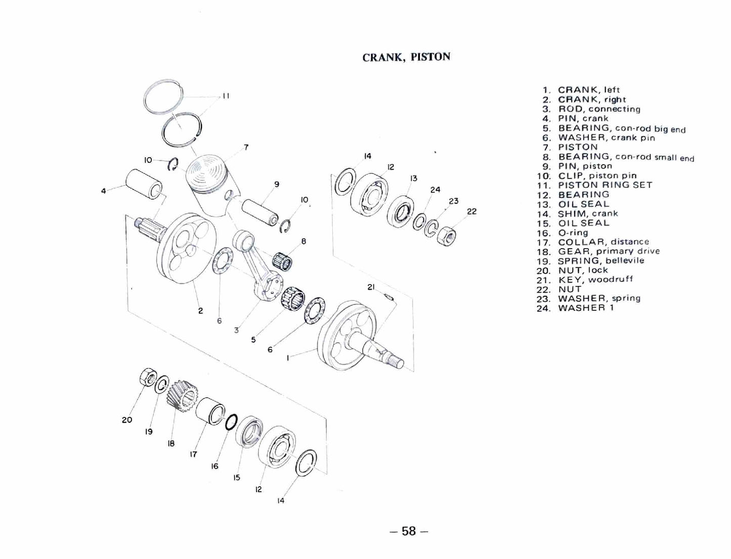 1975 Yamaha YZ80 YZ 80B Motocross Service Manual
