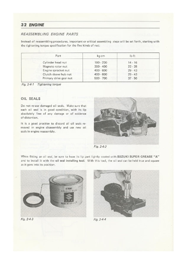1976-1978 Suzuki RM370 RM 370 Service Manual