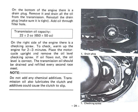 1976 Yamaha YZ100 YZ 100 YZ100C Motocross Service Manual