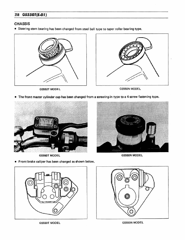 1978-1981 Suzuki GS550E GS 550E Service/Workshop Manual