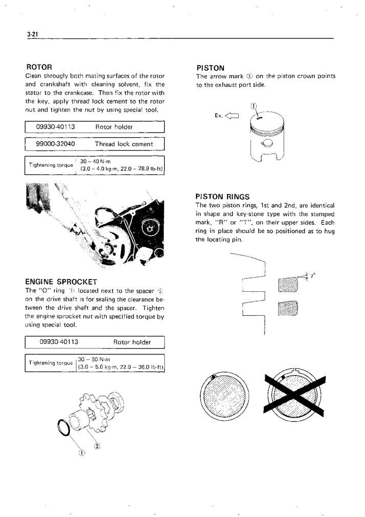 1977-1980 Suzuki TS 50 TS50 Hustler Service Manual