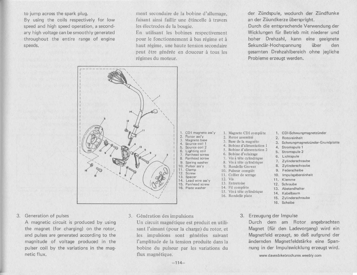 1980 Yamaha DT175G DT175 G Service Manual