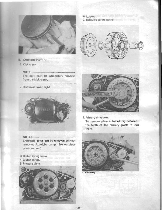 1979 Yamaha DT250 DT250F Service Manual