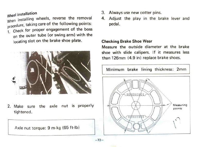 1977 Yamaha YZ125 YZ 125 YZ125D Motocross Service Manual