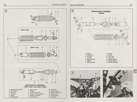 1978-1979 Yamaha YZ50 YZ 50 Motocross Service Manual