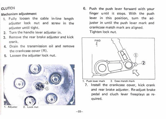1978 Yamaha YZ100 YZ 100 YZ100E Motocross Service Manual
