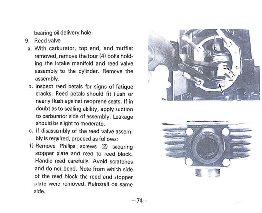 1978 Yamaha YZ80 YZ 80E Motocross Service Manual