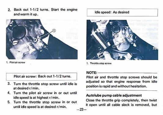 1979-1983 Yamaha MX100 MX100F MX100G MX100H Service Manual