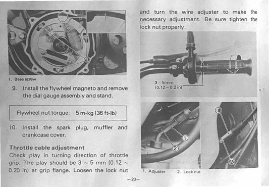 1979 Yamaha YZ400 YZ 400 YZ400F Motocross Service Manual