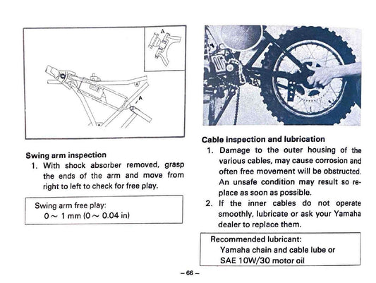 1979 Yamaha YZ80 YZ 80F Motocross Service Manual