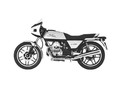 1980 to 1982 Moto Guzzi V50 Monza 500 Service Manual – retro