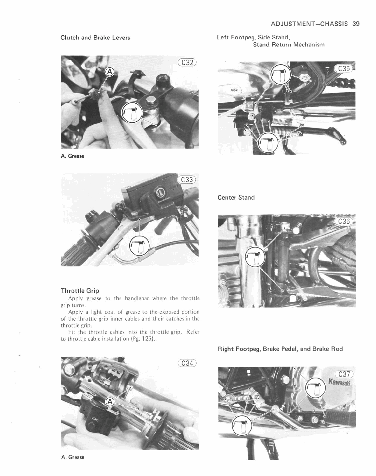 1980-1982 Kawasaki KZ440 Z440 C1 C2 Twin Cylinder Service Manual ...