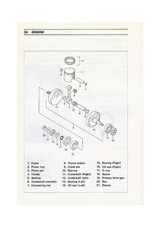 1980 Suzuki RM125 RM 125 Service Manual