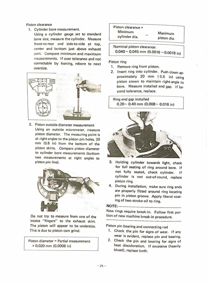 1979 Yamaha YZ100 YZ 100 YZ100F Motocross Service Manual
