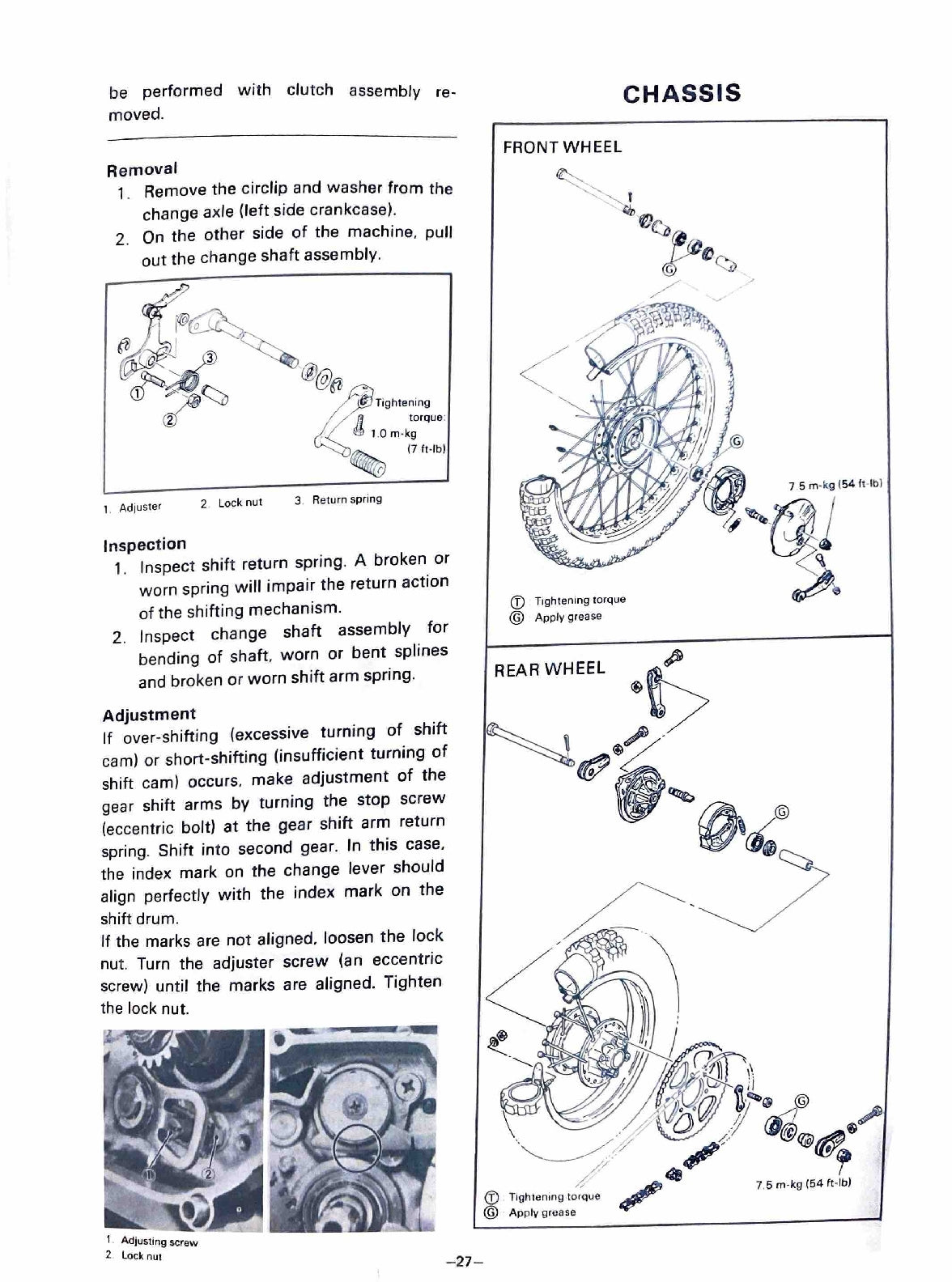 1980-1981 Yamaha YZ80 YZ 80G Motocross Service Manual