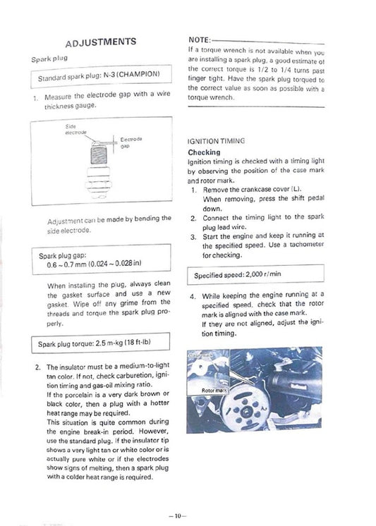 1981 Yamaha YZ465 YZ465H YZ 465 Motocross Service Manual