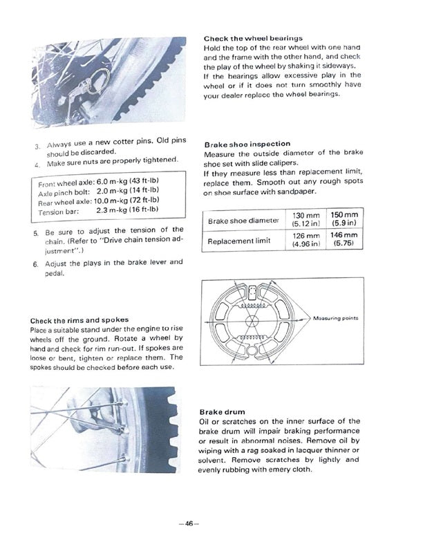 1981 Yamaha YZ465 YZ465H YZ 465 Motocross Service Manual
