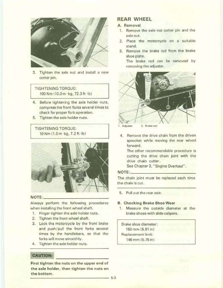1982-1984 Yamaha XT550 XT 550 Service Manual