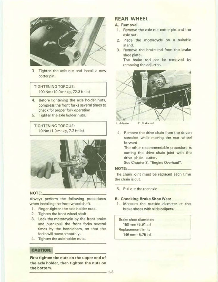 1982-1984 Yamaha XT550 XT 550 Service Manual