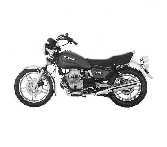 1981 to 1986 Moto Guzzi V50 C Custom 500 Service Manual – retro
