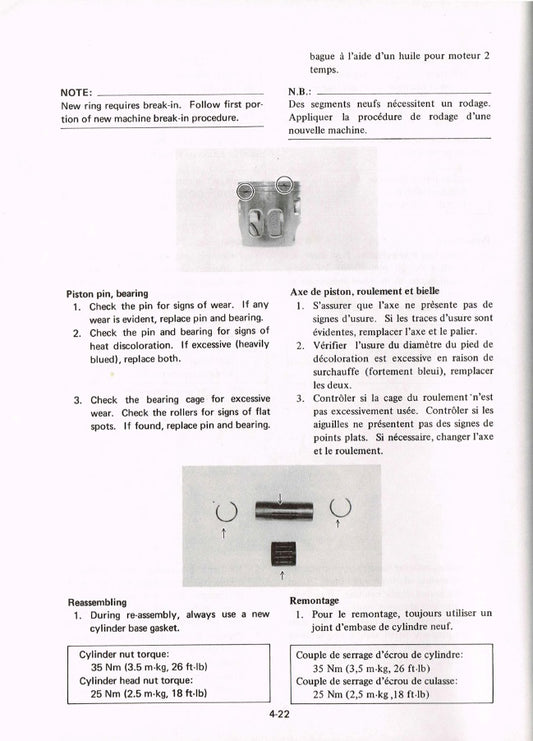 1982 Yamaha IT175 IT 175 Service Manual