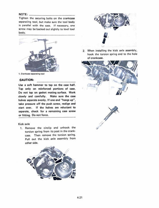 1982 Yamaha YZ100 YZ 100 YZ100J Motocross Service Manual