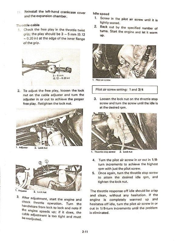1982 Yamaha YZ490 YZ 490 YZ490J Motocross Service Manual