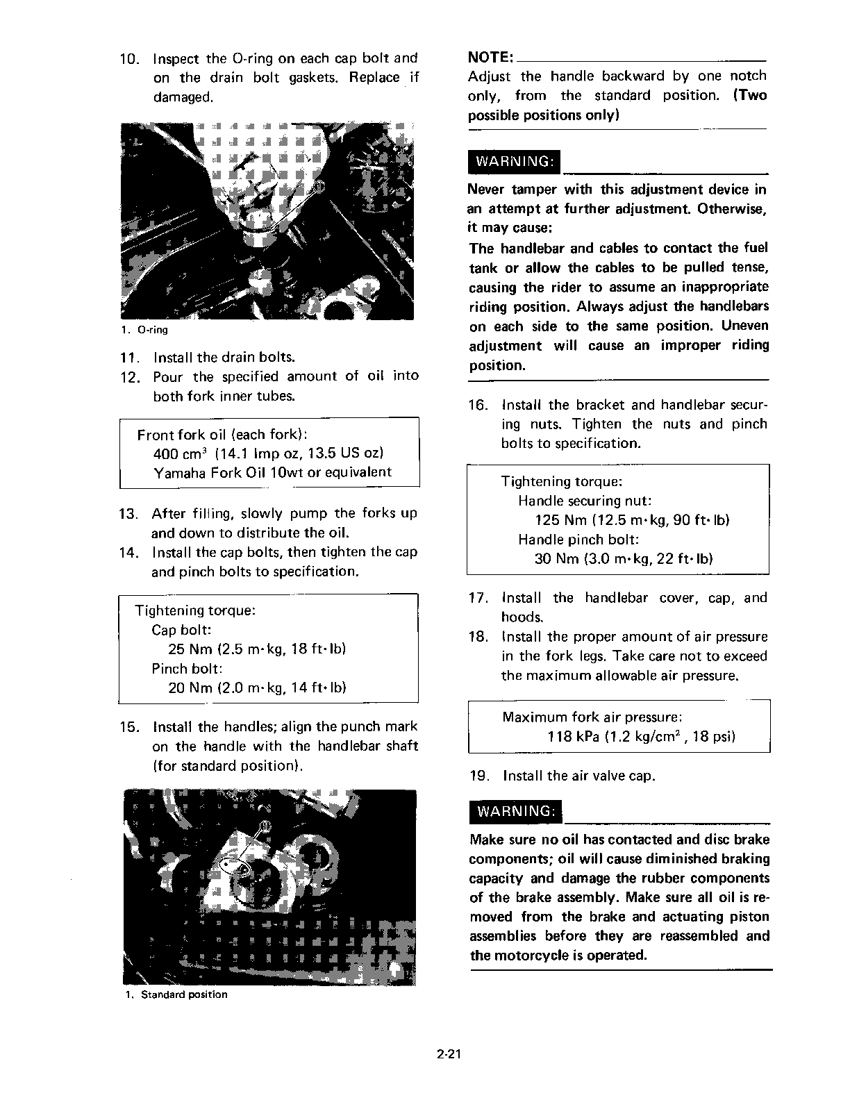 1983-1999 Yamaha XVZ1200 Venture Royal V4 Tourer Service Manual