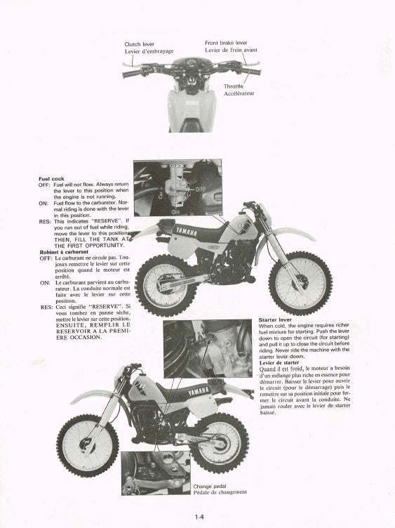 1983 Yamaha IT490 IT 490 Service Manual