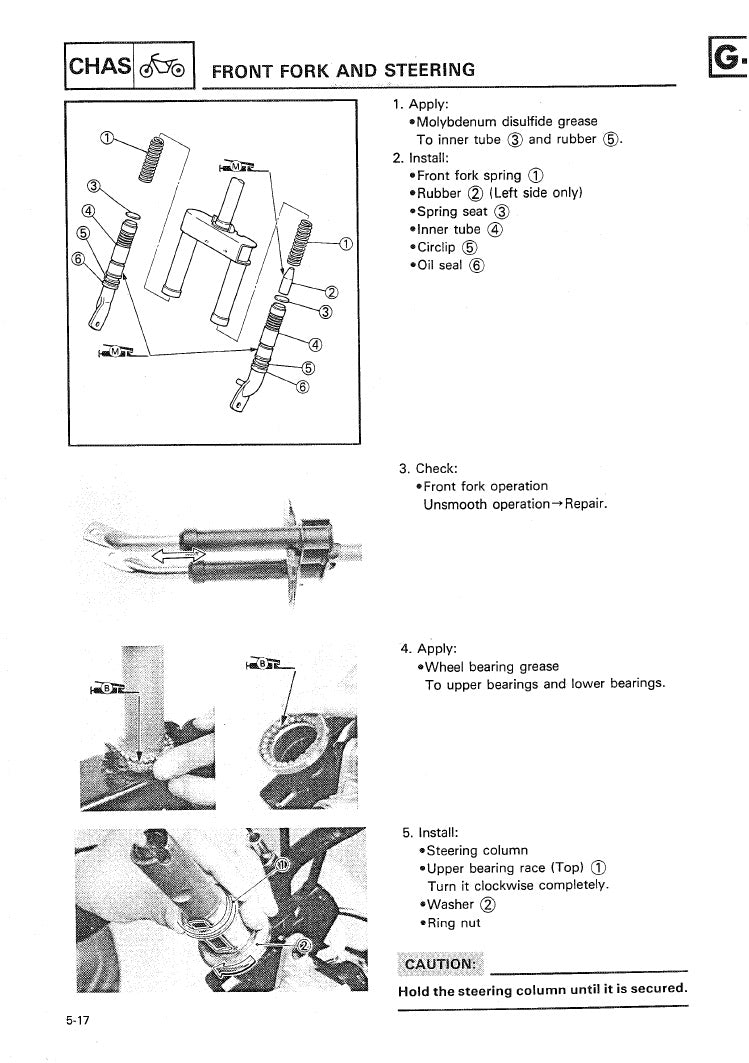 1983-1990 Yamaha CE50 Jog 50 Scooter Service Manual