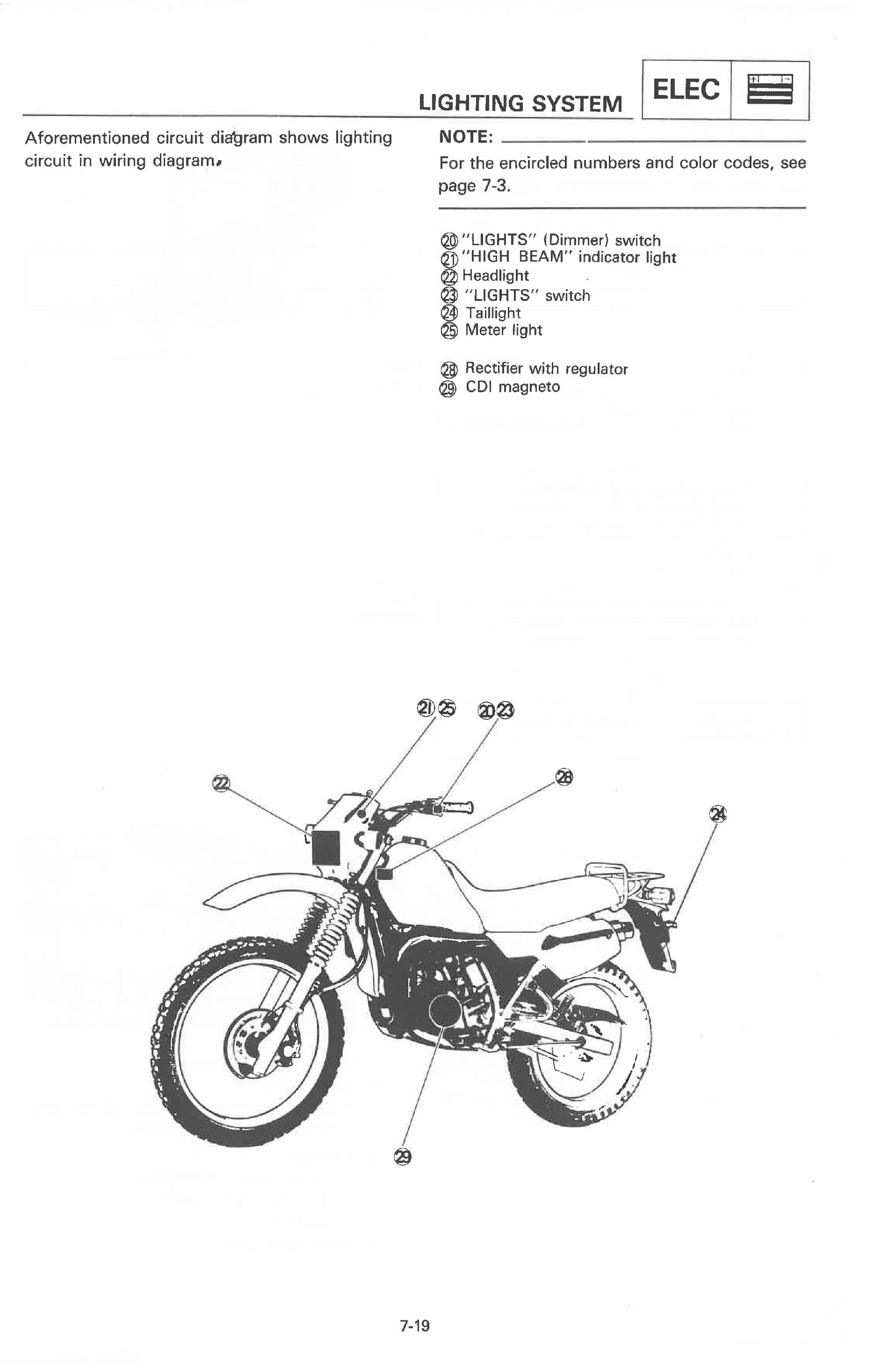 1984-1988 Yamaha DT200 DT 200 Service Manual