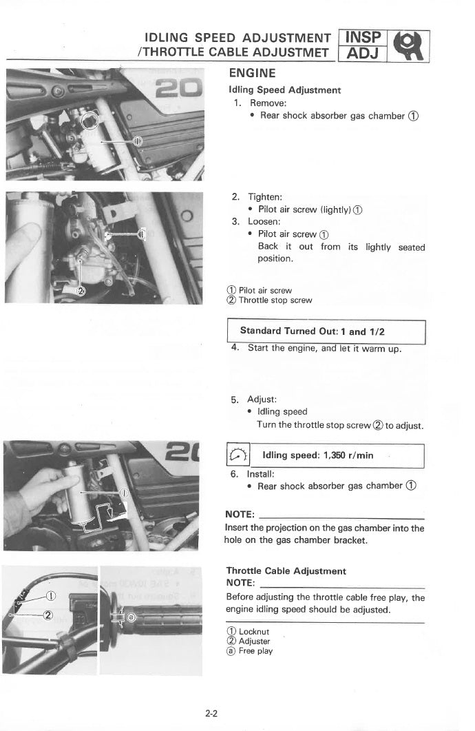1984-1988 Yamaha DT200 DT 200 Service Manual