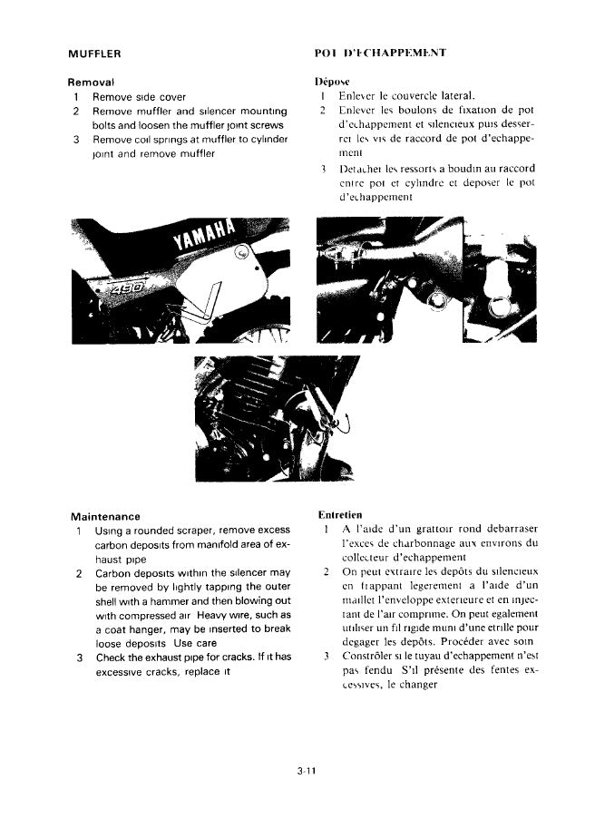 1984 Yamaha IT490 IT 490 Service Manual