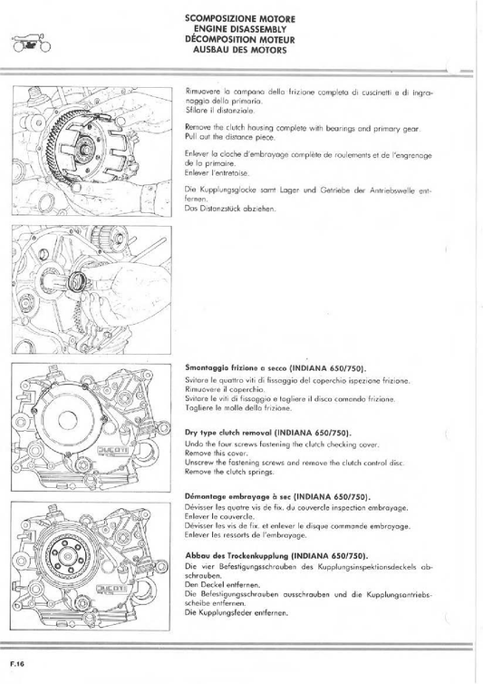 1985-1990 Ducati Indiana 750 Manual de servicio doble