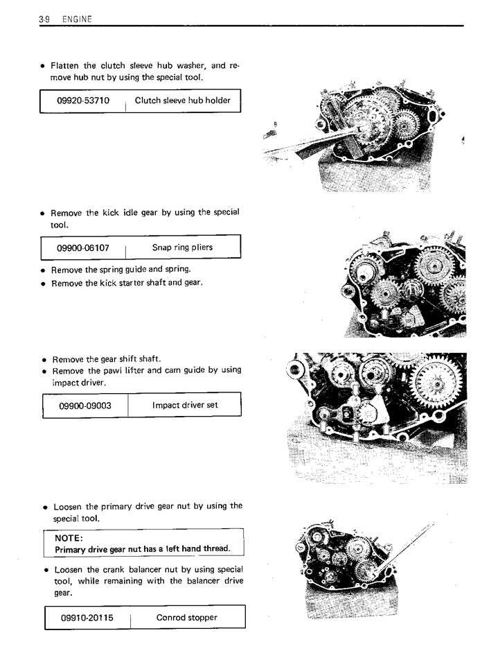 1985-1990 Suzuki TS 250X TS250X Service Manual