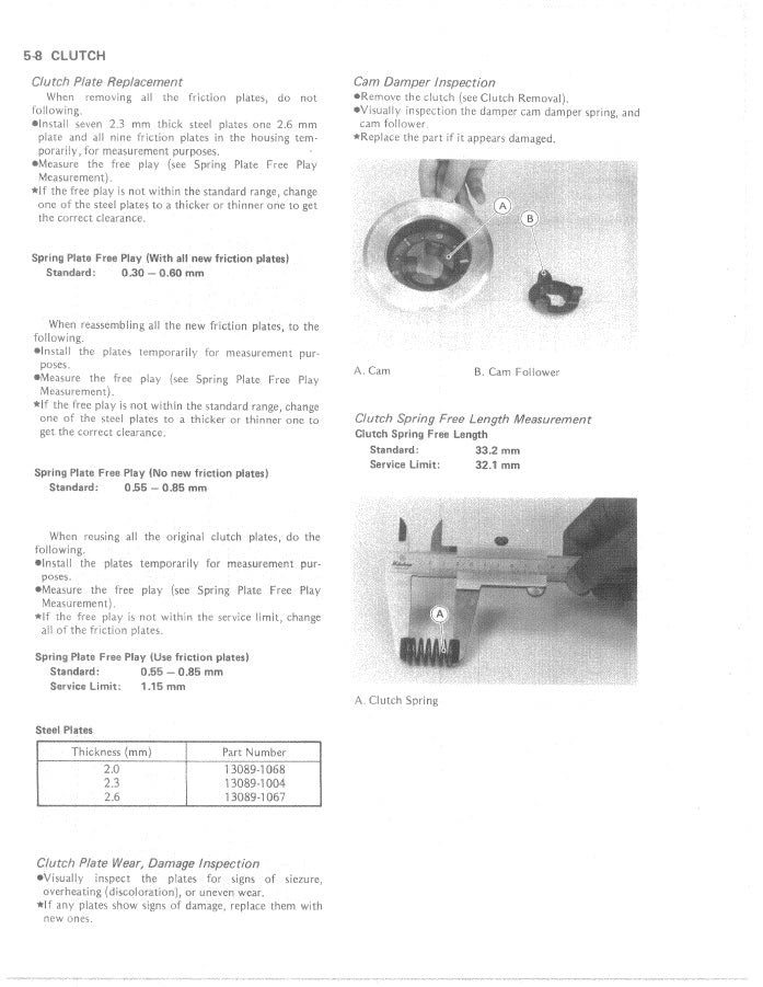 1981-1983 Kawasaki Z1000K KZ1000K K1 K2 LTD Manual de servicio
