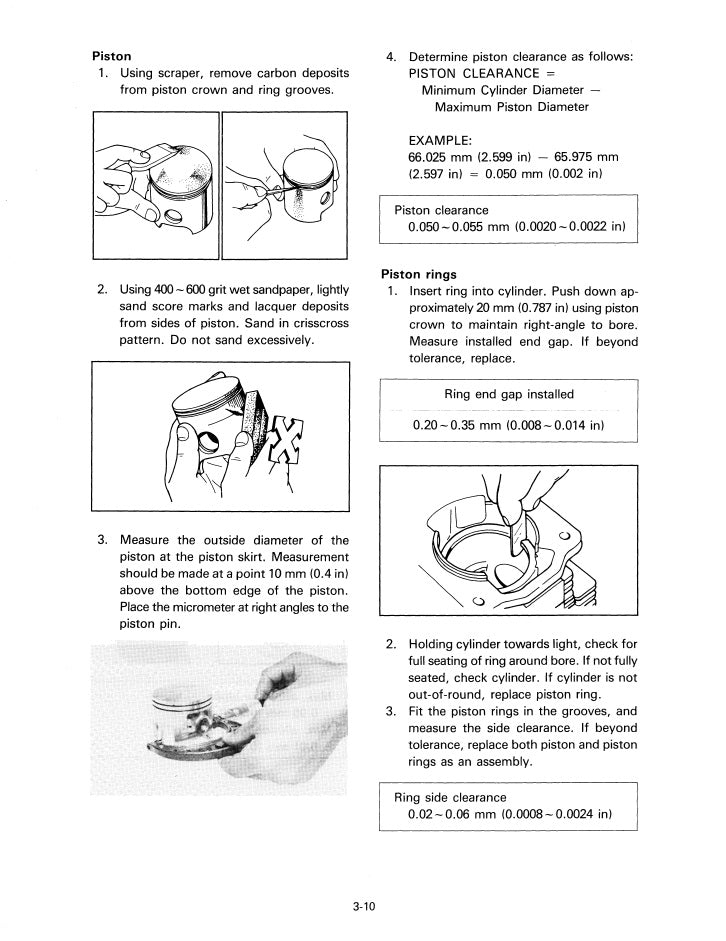 1985 Yamaha IT200 IT 200 Service Manual