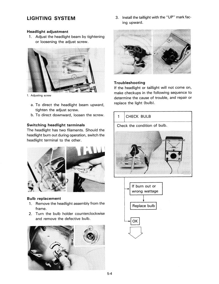 1985 Yamaha IT200 IT 200 Service Manual