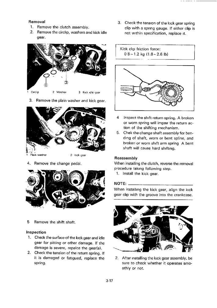 1985on Yamaha TY 350 TY350 Trial Service Manual