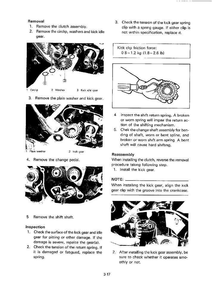 1985on Yamaha TY 350 TY350 Trial Service Manual