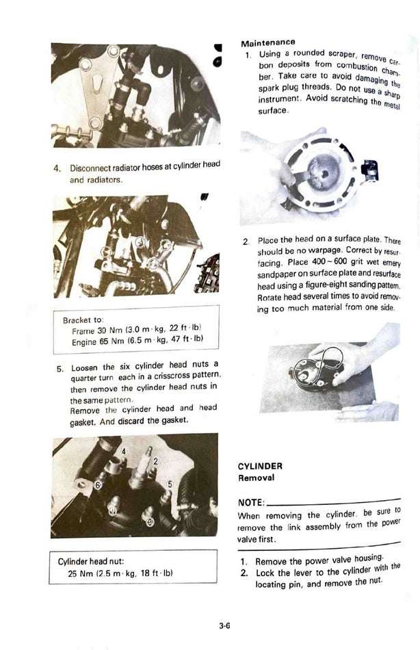 1986 Yamaha YZ250 YZ 250 YZ250S Motocross Service Manual